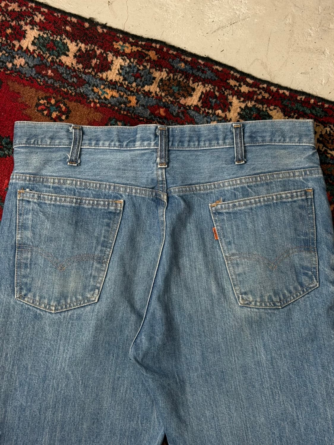 70's USA Made 빈티지 리바이스 646 벨바텀 부츠컷 오렌지탭 상품이미지6