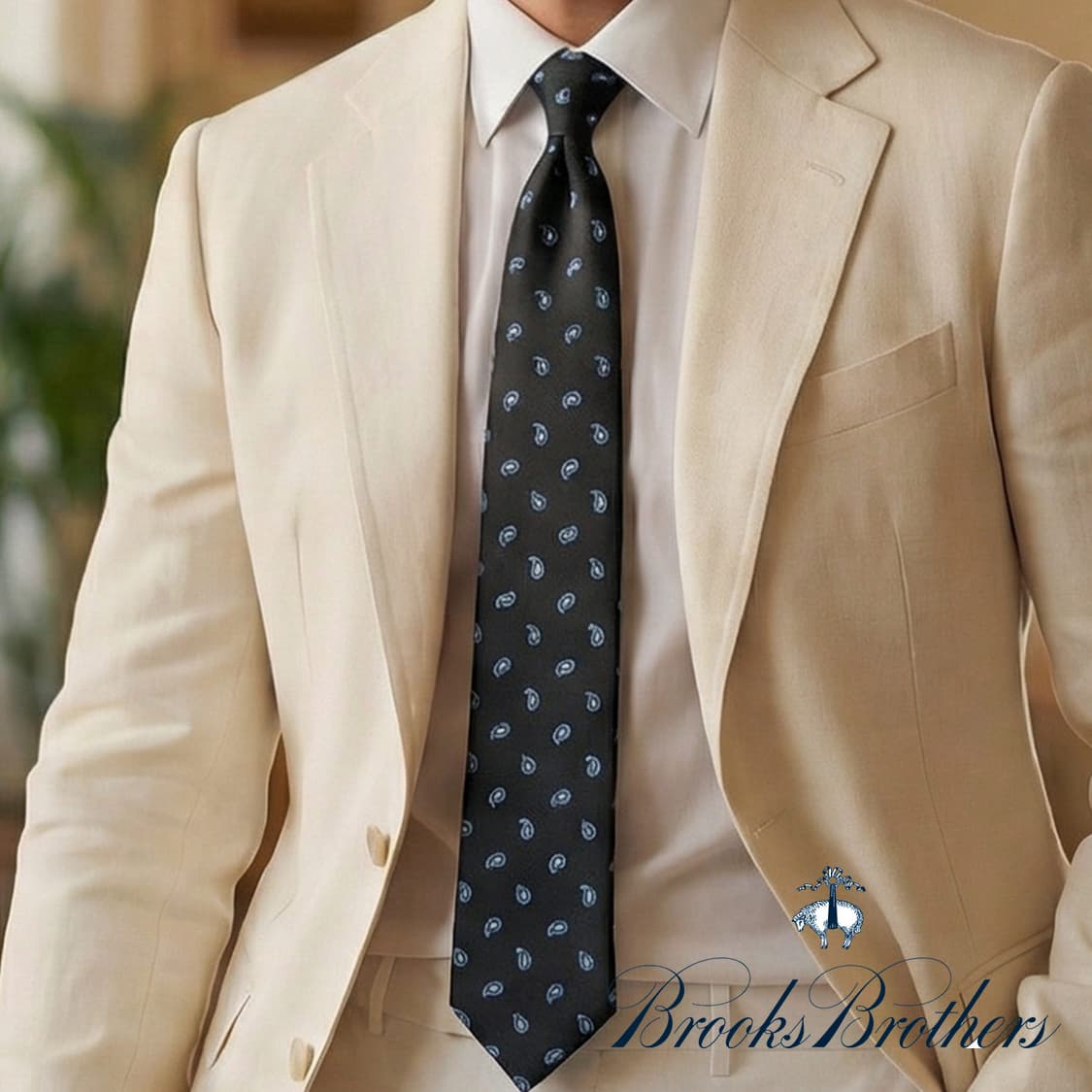 브룩스브라더스 페이즐리 패턴 넥타이 9.2cm A+~A등급 A19662 상품이미지1