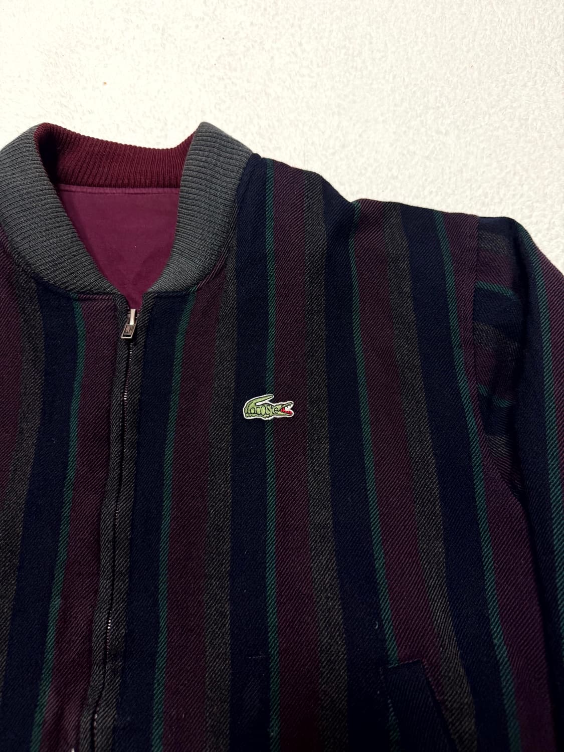 올드스쿨 라코스테 리버시블 블루종 자켓 상품이미지4