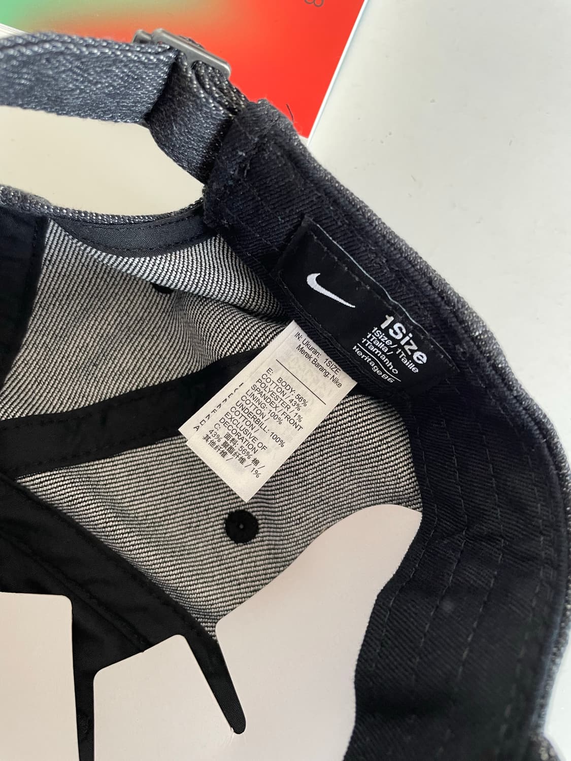 Nike ball cap 나이키 스우시 데님 볼캡 모자 상품이미지4