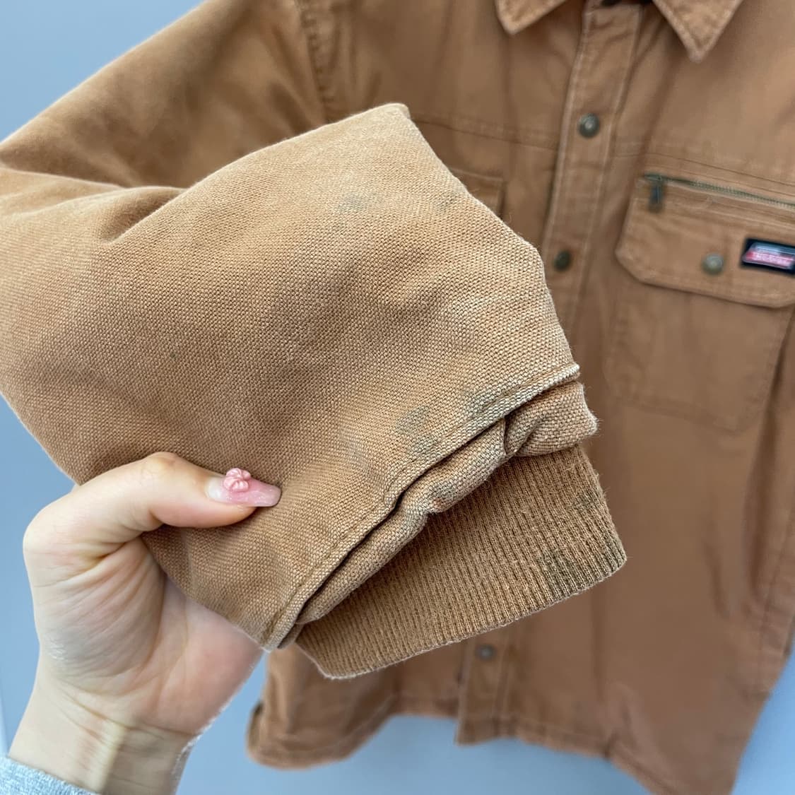 디키즈 브라운 후드 워크 자켓 점퍼 S 상품이미지4