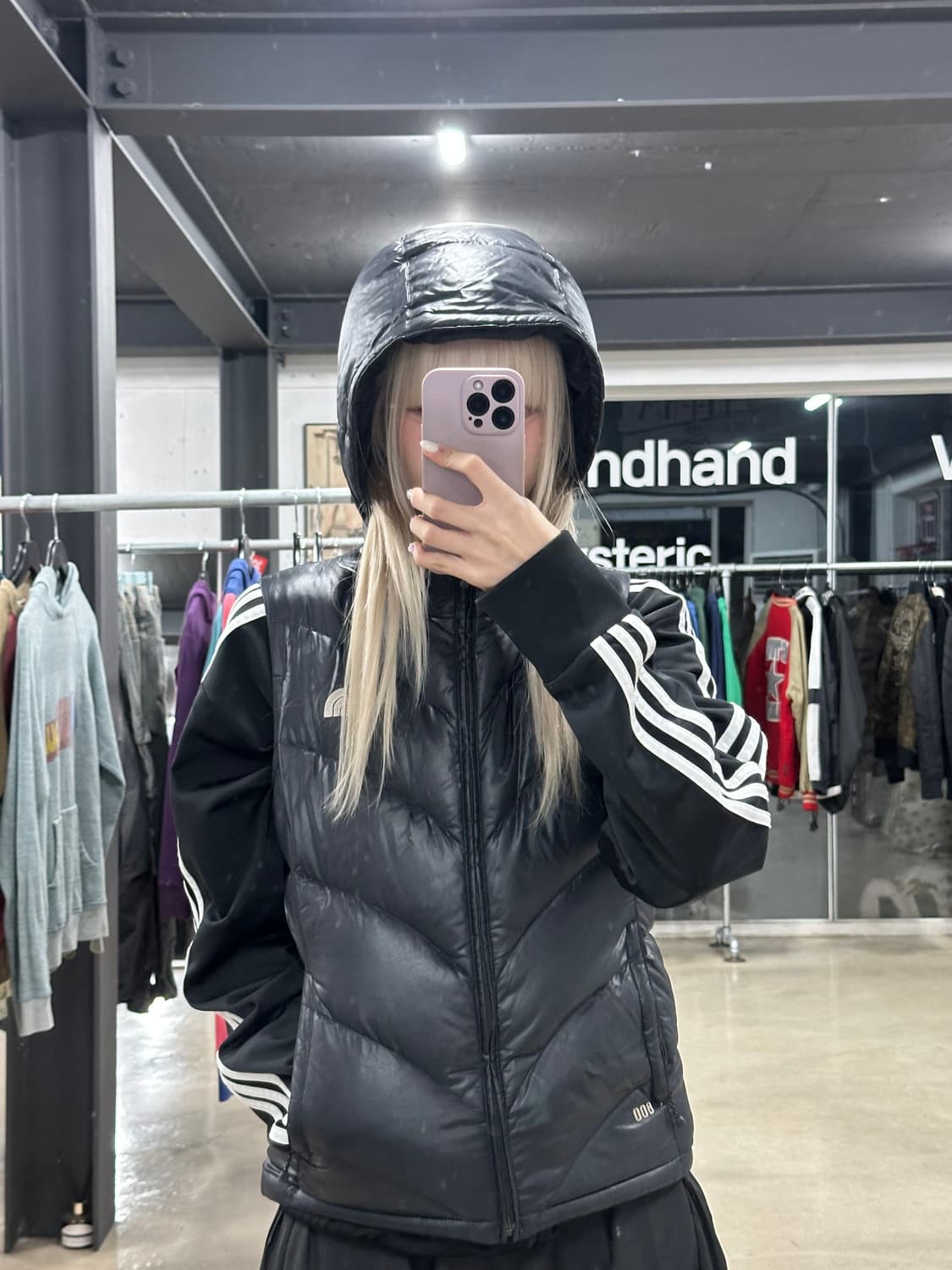 노스페이스 패딩 조끼 블랙 상품이미지3