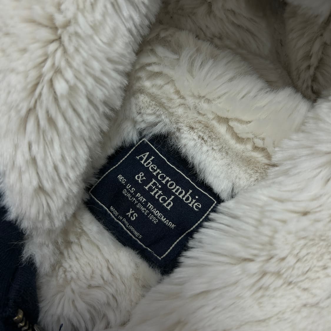 아베크롬비 우먼스 울프죠 네이비 후드집업(XS) 상품이미지4