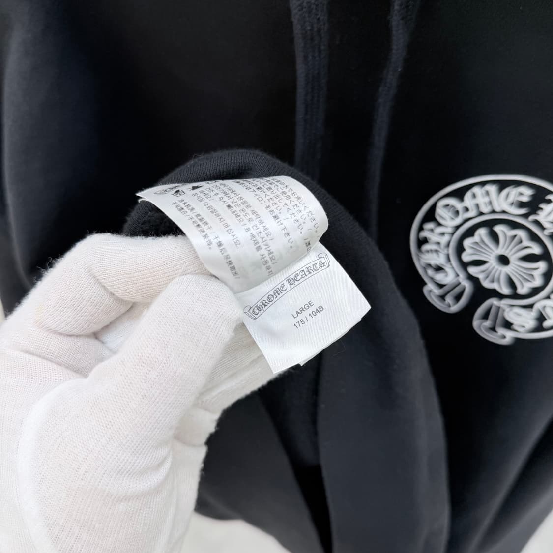 [S+급/L] 크롬하츠 로스앤젤레스 홀스슈 후드티 블랙 상품이미지9