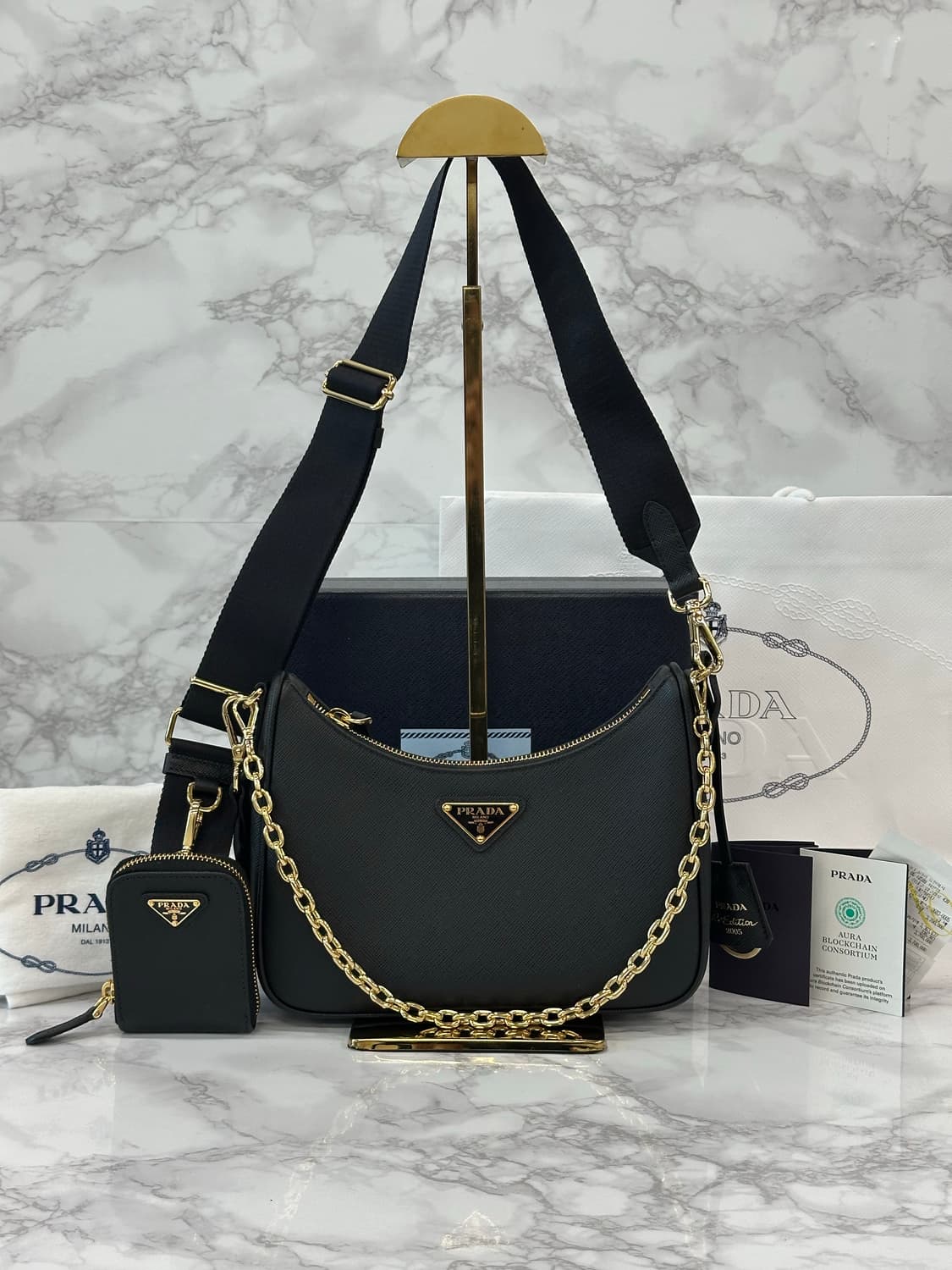 프라다 2005 사피아노 호보백 상품이미지1