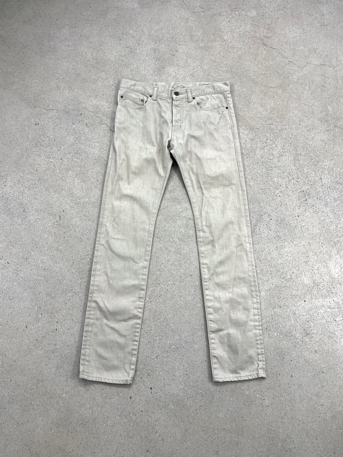 생로랑 13SS D01 라이트베이지 슬림진 상품이미지1