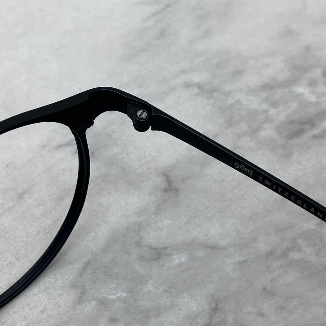 C87 고띠 gotti 블랙 라운드 뿔테 안경 상품이미지3