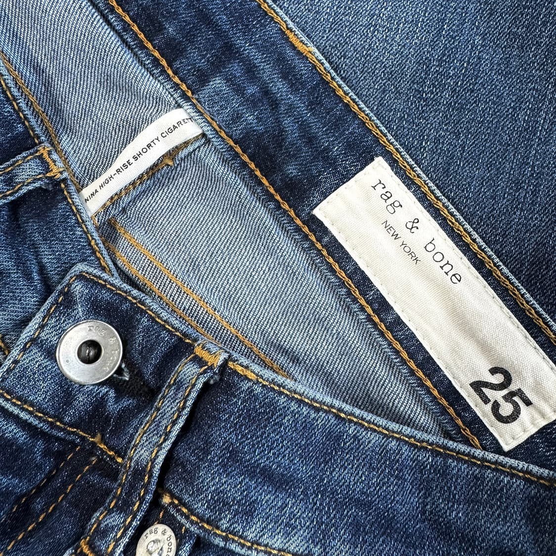 랙앤본 니나 숏티 시가렛 데님 진 (25) 상품이미지3