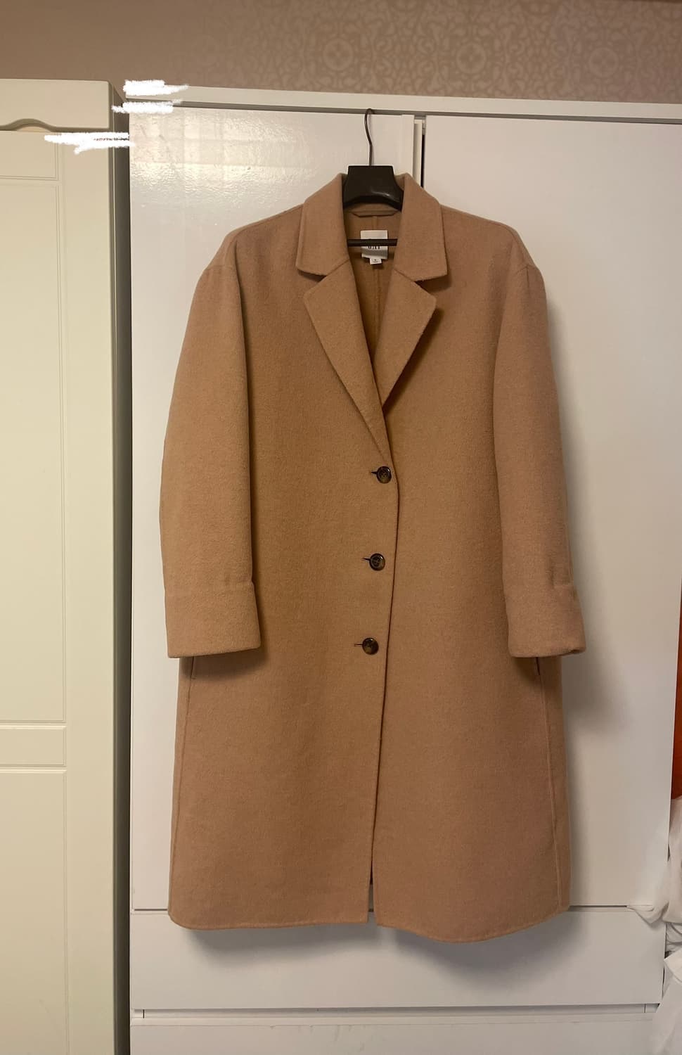 Gap갭 정품 핸드메이드 울혼방 카멜 기본 일자 코트 여성m 상품이미지1