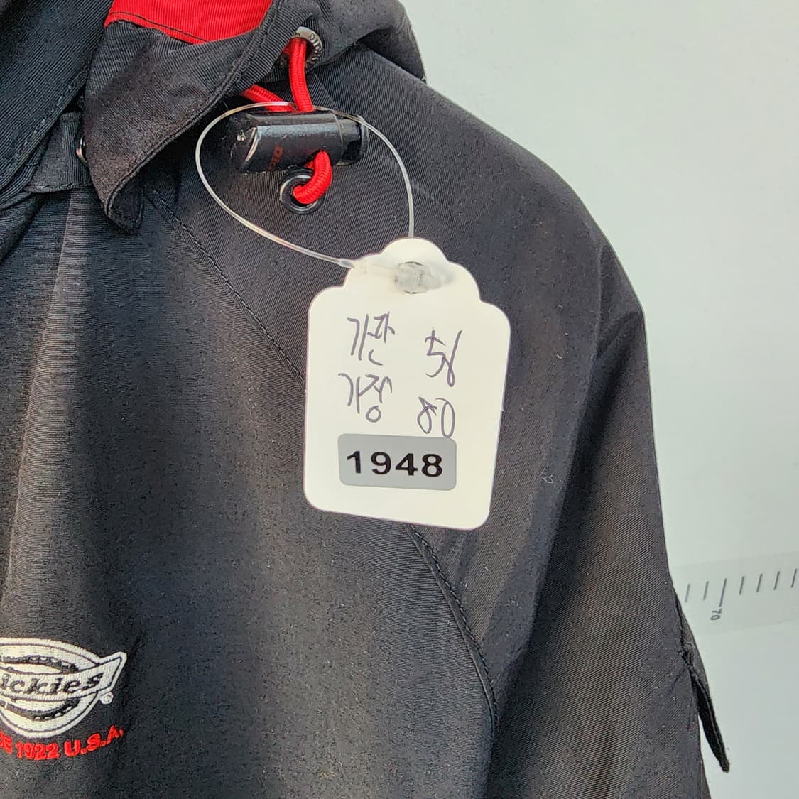  디키즈 바람막이 자켓 블랙 레드 상품이미지10