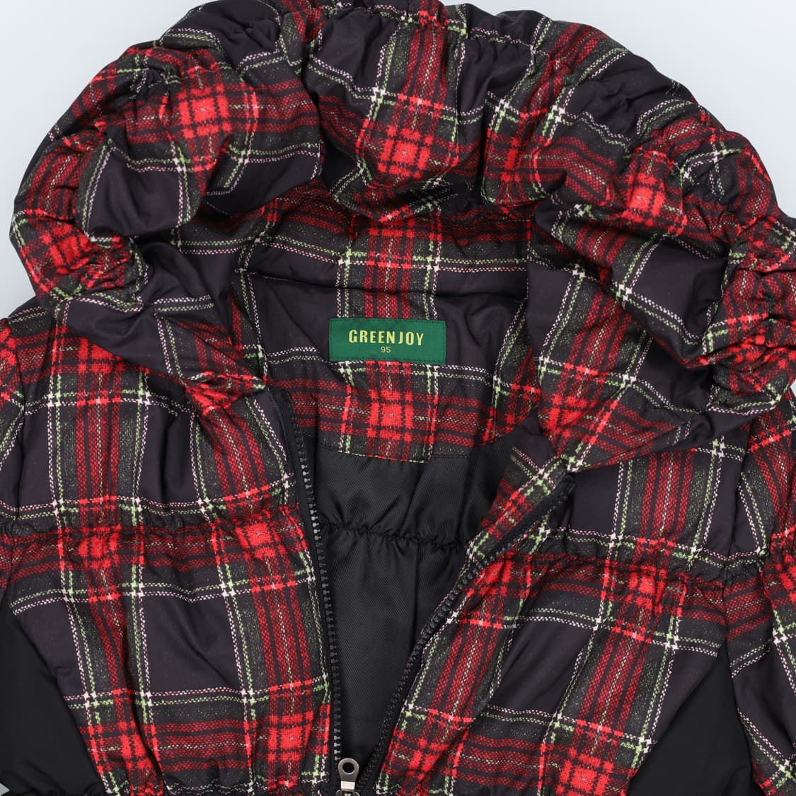 [95] 그린조이 여성 덕다운 체크 패딩 0116H1 상품이미지3
