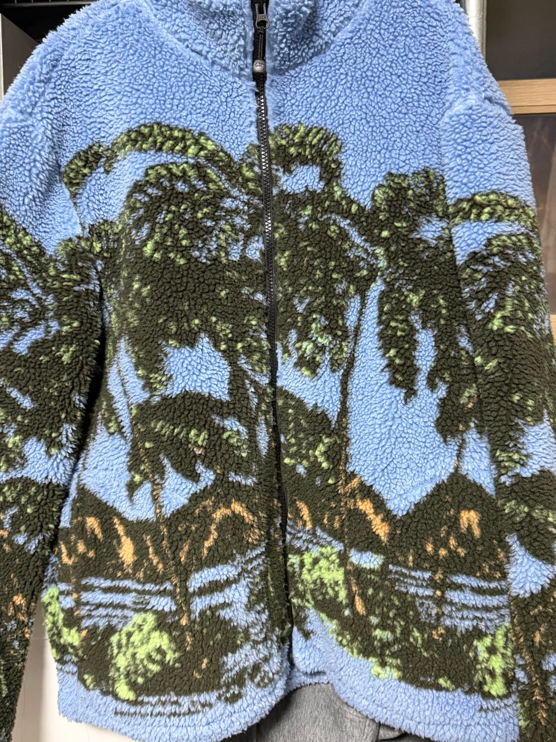 스투시 하와이안 자카드 후리스 m 상품이미지3