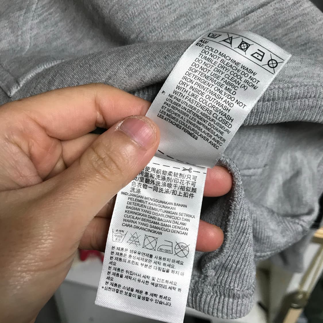 아디다스 면 코튼 반집업후드 상품이미지5