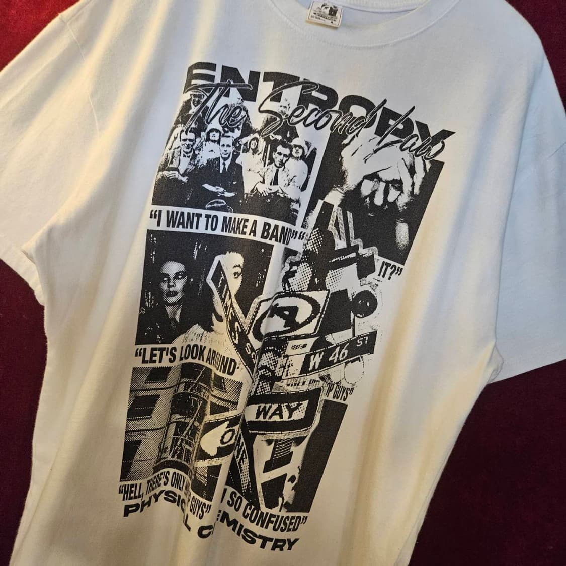 디파이클럽로버스 ENTROPY 프린팅 반팔 티셔츠 L size 상품이미지4