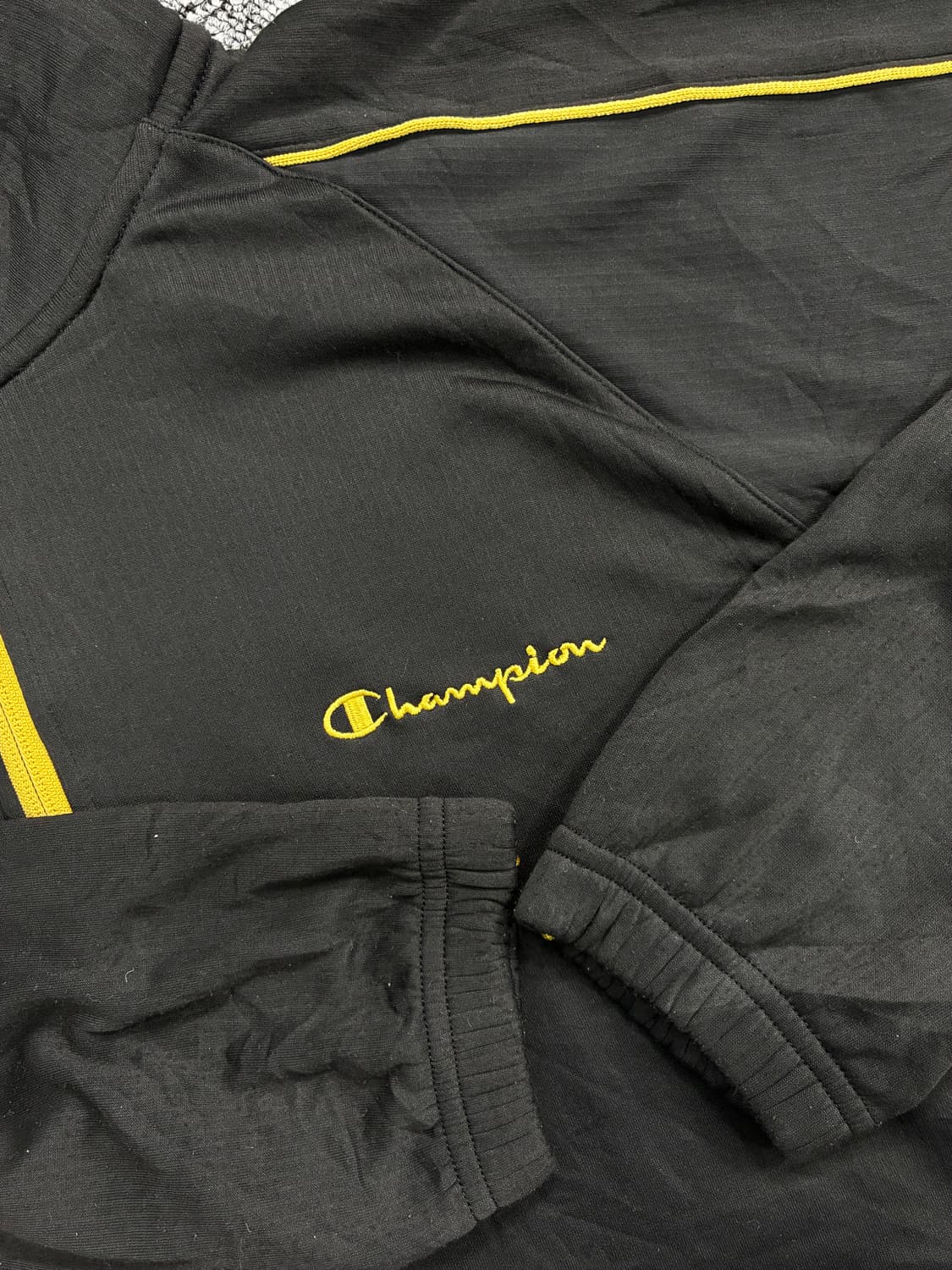 챔피온 제펜 블랙 골드 트랙탑 져지 L 상품이미지6