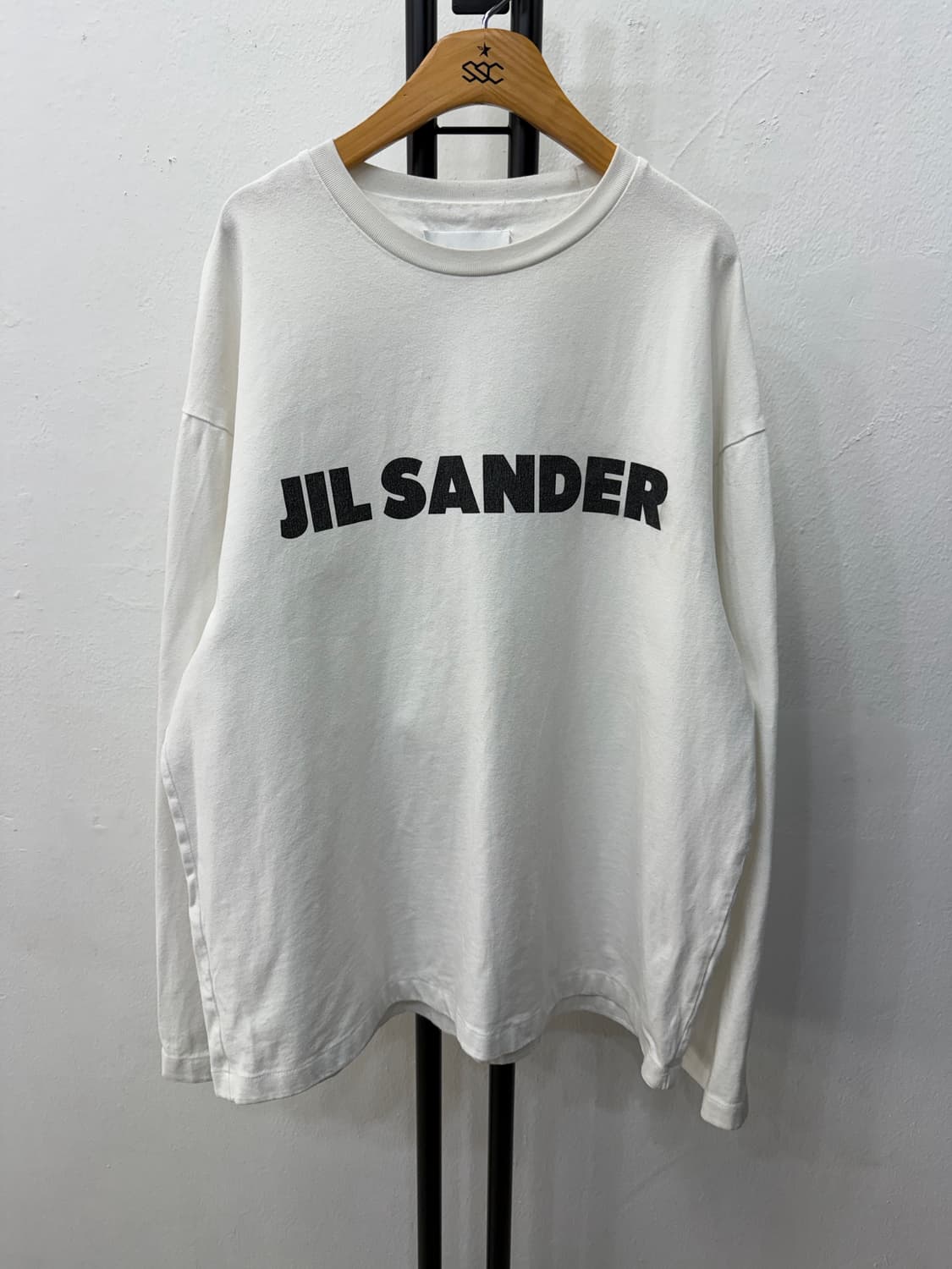 정품) 질샌더 남성 로고 롱슬리브 L 상품이미지1