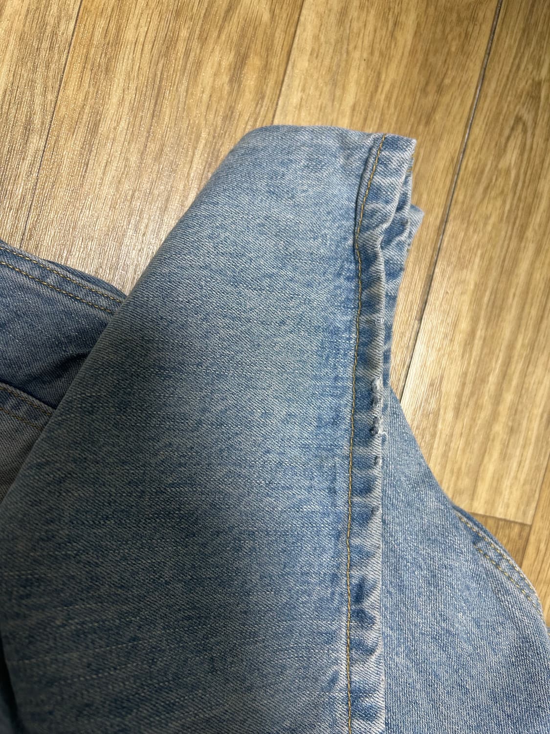 LOOSED WIDE DENIM PANTS (WASHED BLUE) 상품이미지2