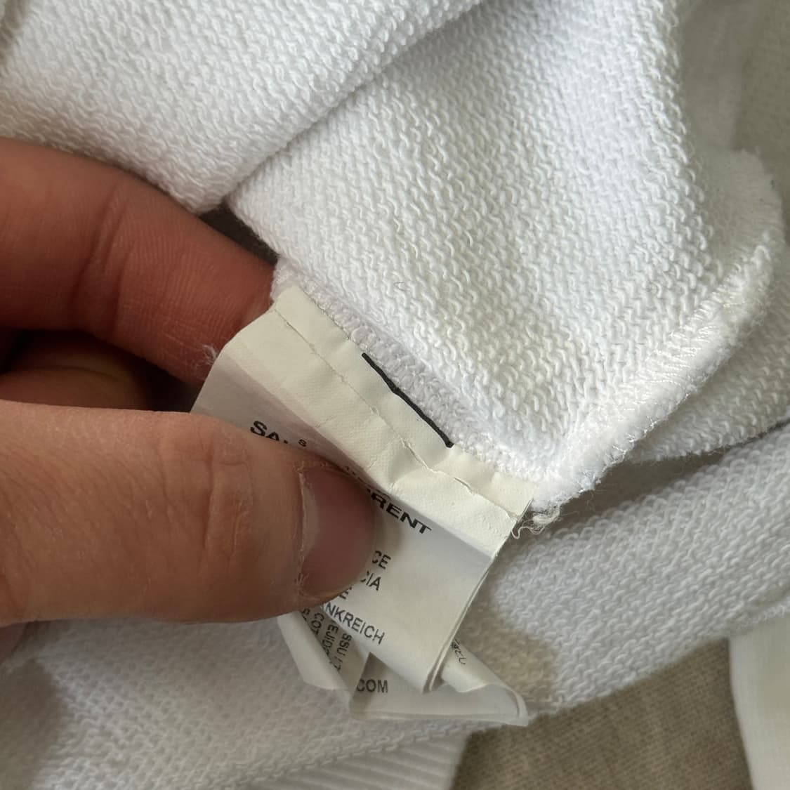 생로랑 리비고쉬 화이트 후드 S 상품이미지10