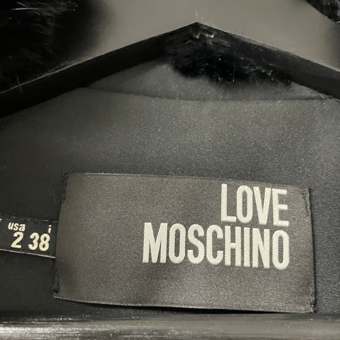 모스키노 퍼 코트 블랙 38(W) 상품이미지6