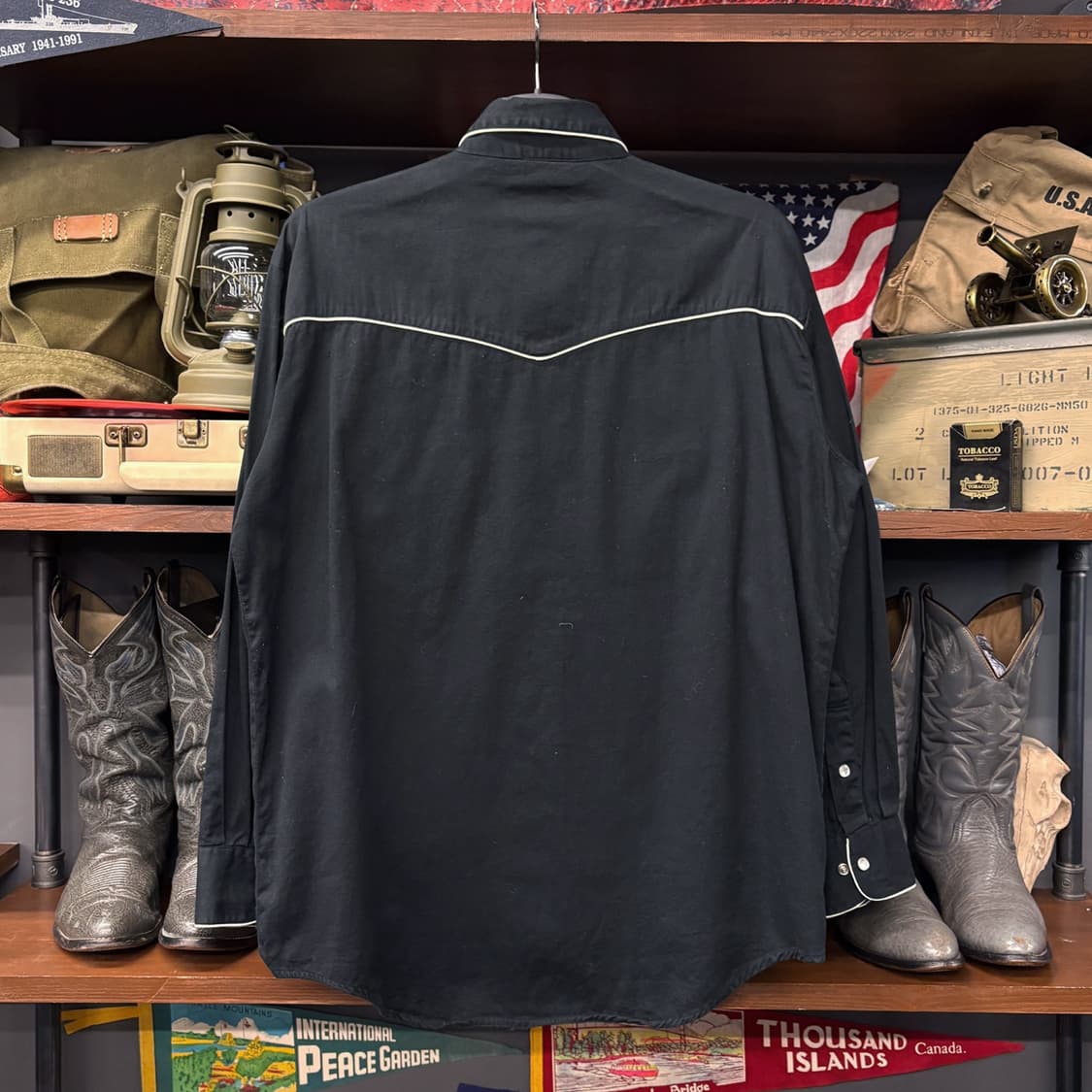 90s 웨스턴 익스프레스 카우보이 플라켓 파이핑 웨스턴셔츠 N573 상품이미지2