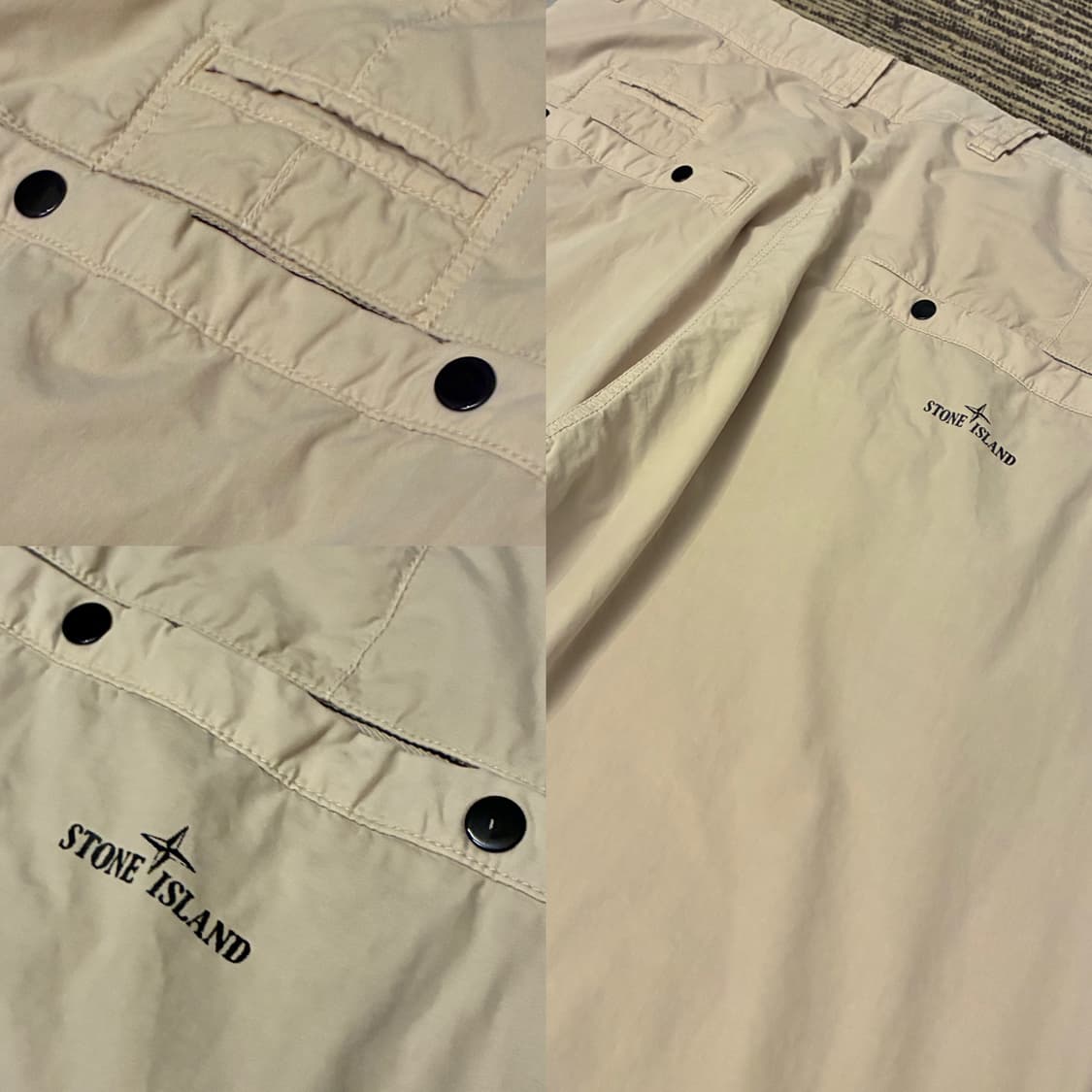 (34)00s 스톤아일랜드 코튼 나일론 와이드 치노팬츠 베이지 상품이미지9