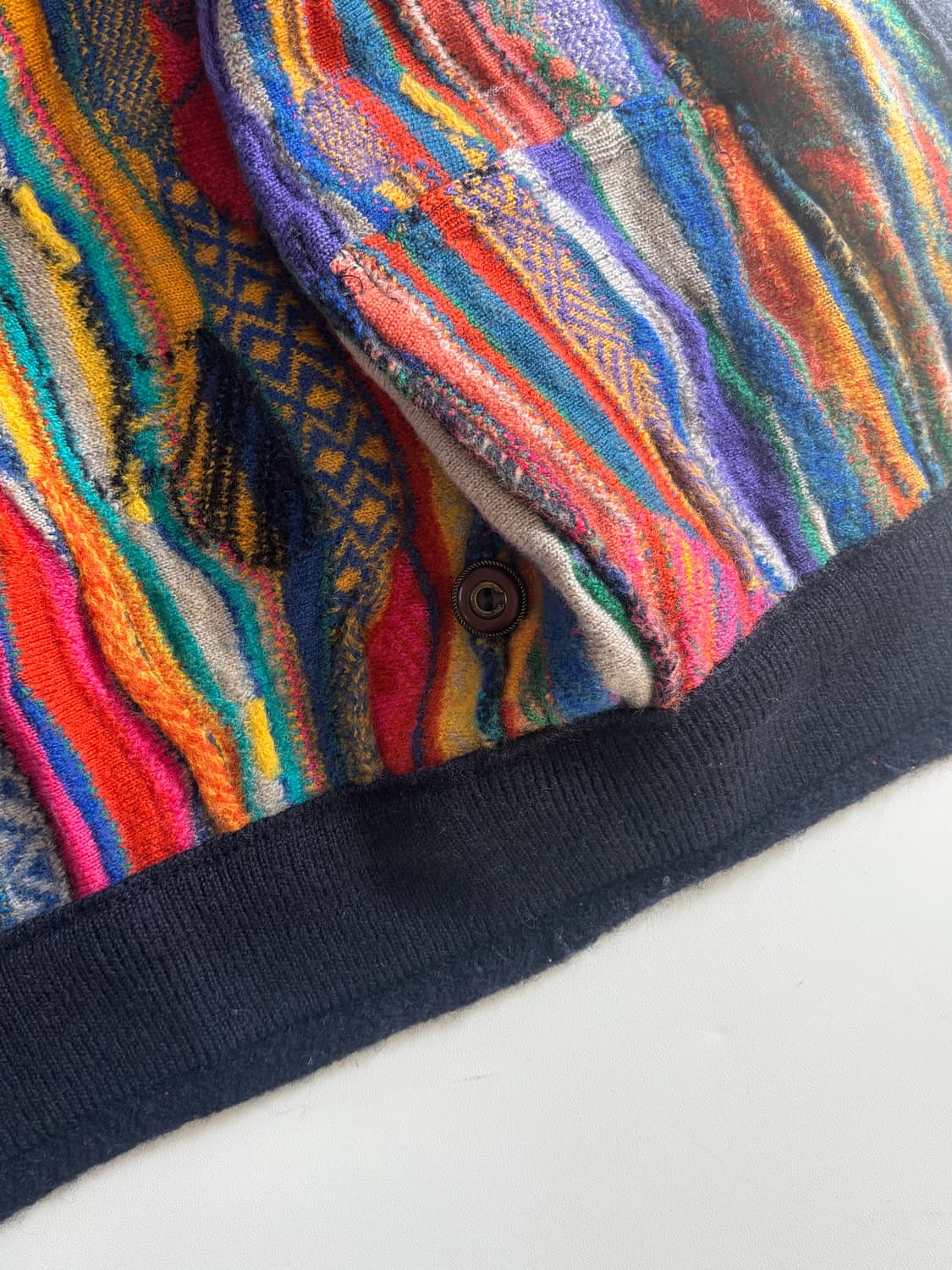 Coogi 쿠지 오스트레일리아 카멜레온 케이블 브이넥 가디건 상품이미지10