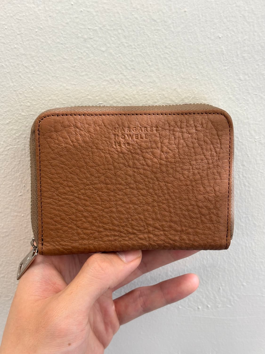 MHL 마가렛호웰 가죽 동전지갑 카드지갑 카멜 상품이미지1