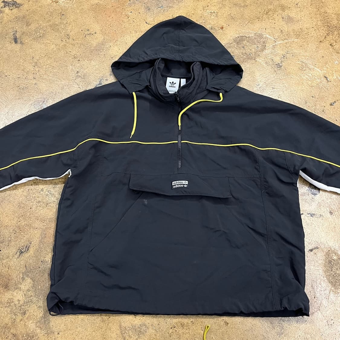 [정품/XL] 아디다스 후드 바람막이 블랙 화이트 b18 상품이미지3