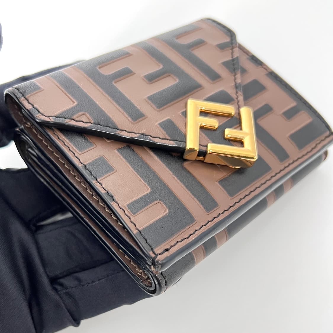 [감정완료] 펜디 FF 다이아몬드 3단 반지갑 (8M0480) 상품이미지7