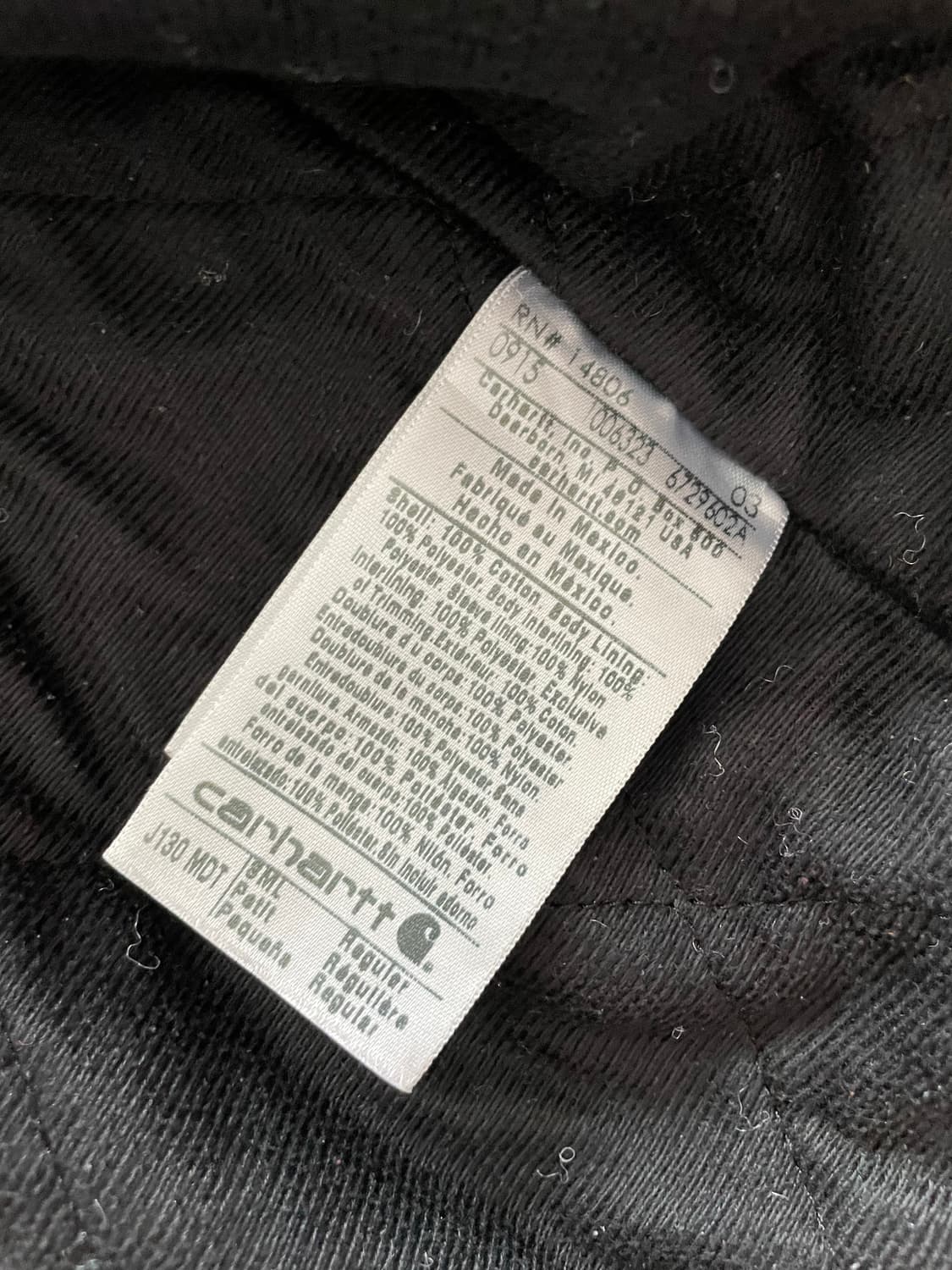 칼하트 j130 MDT 미드나잇 액티브 자켓 샌드스톤 상품이미지7