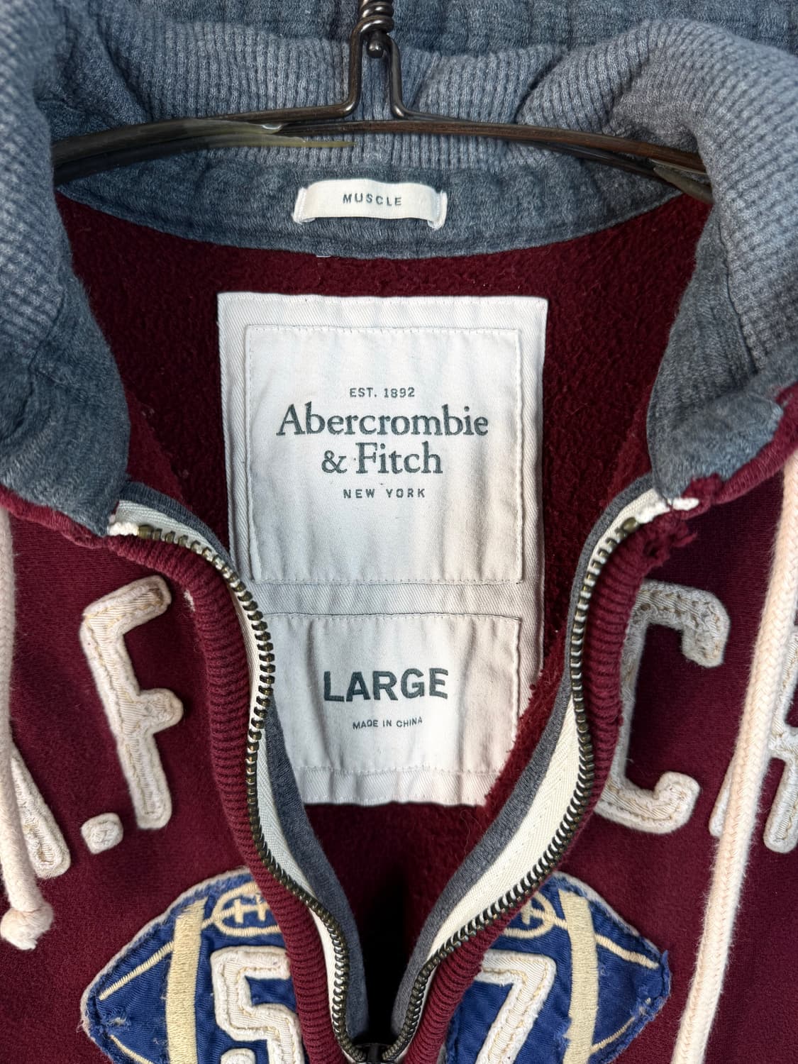 아베크롬비 패치 후드집업 상품이미지3