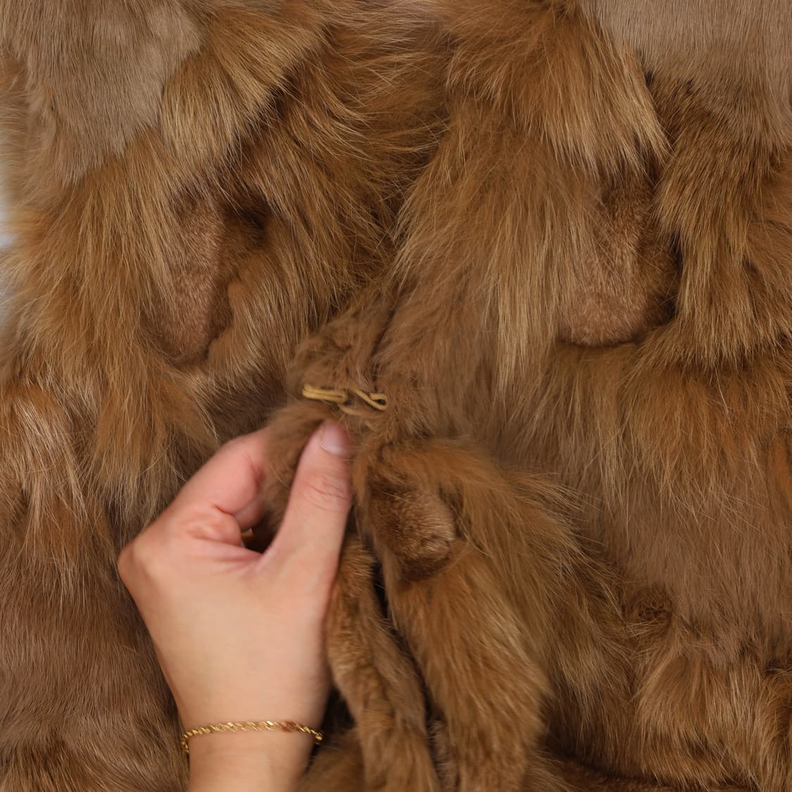 66 올리브핫스텁 여우토끼털 퍼 조끼 0323H1 상품이미지4