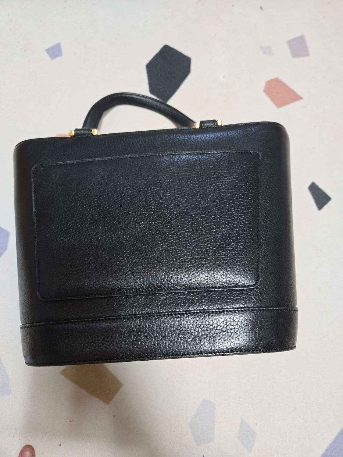 MCM 블랙 가죽 버킷백 토트백 빈티지 상품이미지3