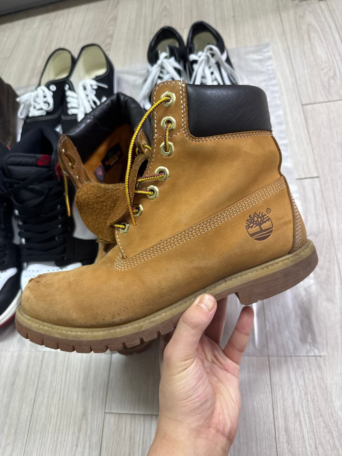 남성 6인치 프리미엄 옐로 워터프루프 워커부츠 상품이미지6