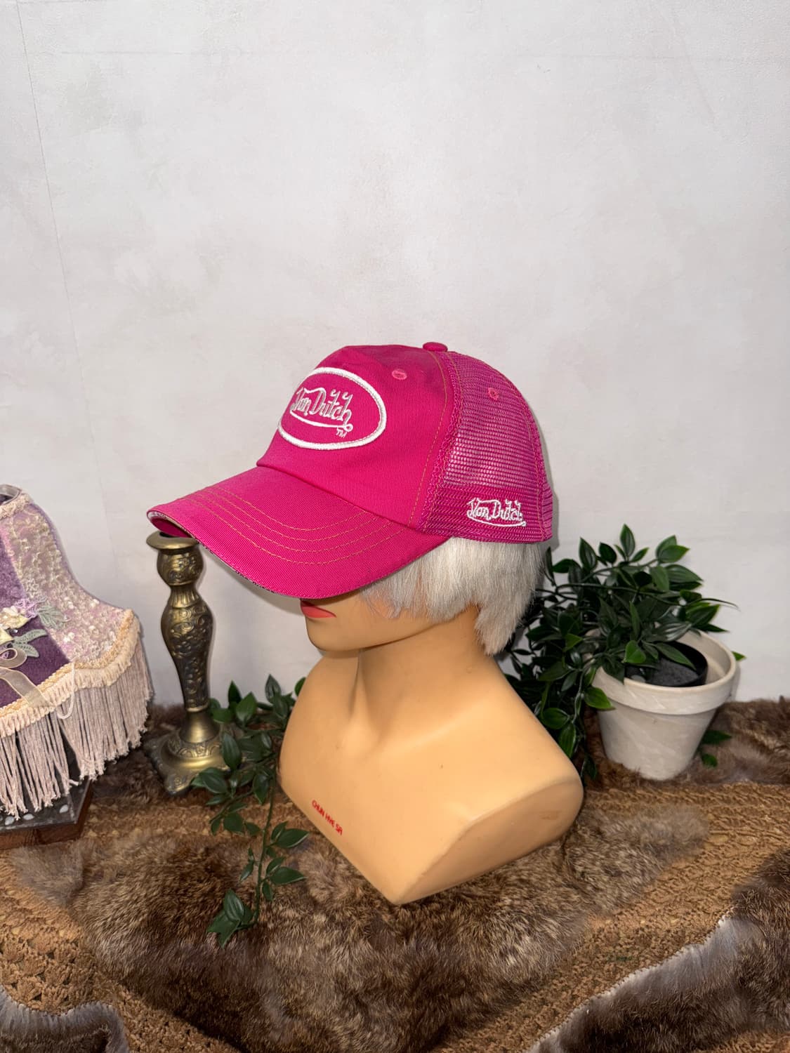 Von Dutch hot pink logo mesh ball cap  상품이미지1