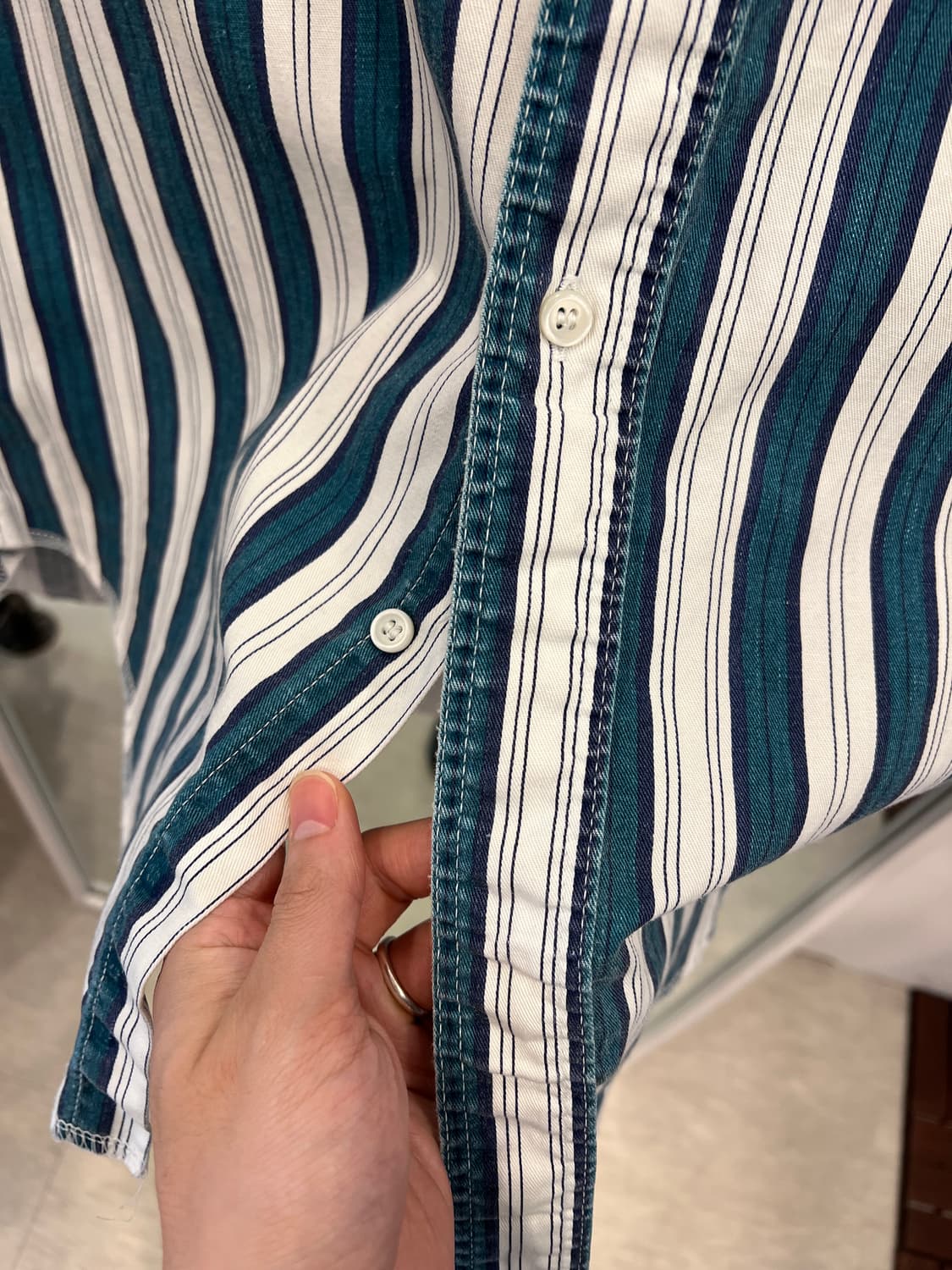 90s Wrangler 랭글러 COWBOY CUT 스트라이프 웨스턴 셔츠 상품이미지8