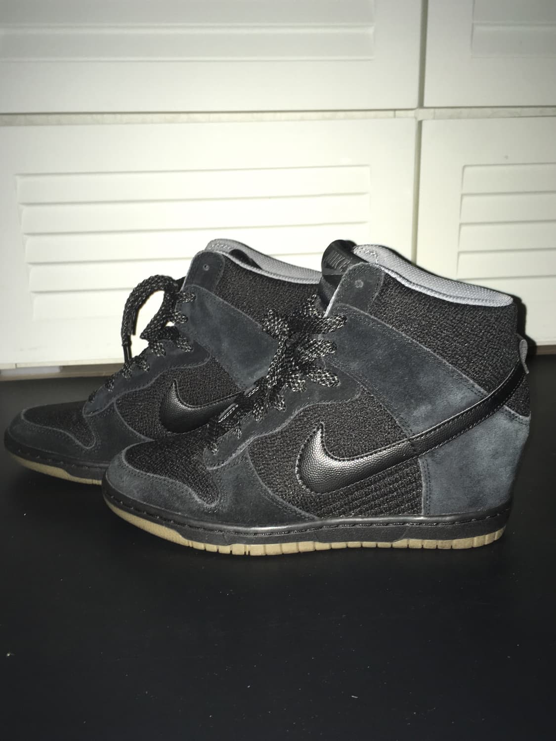 나이키 웨지슈즈 하이탑 블랙 상품이미지5