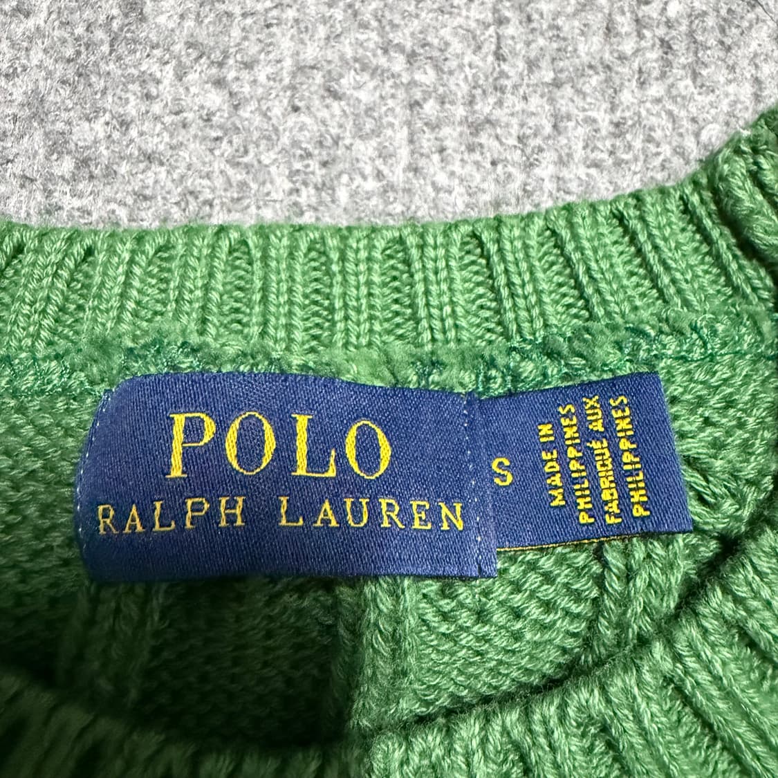 폴로 랄프로렌 그린 니트 반팔 상품이미지3