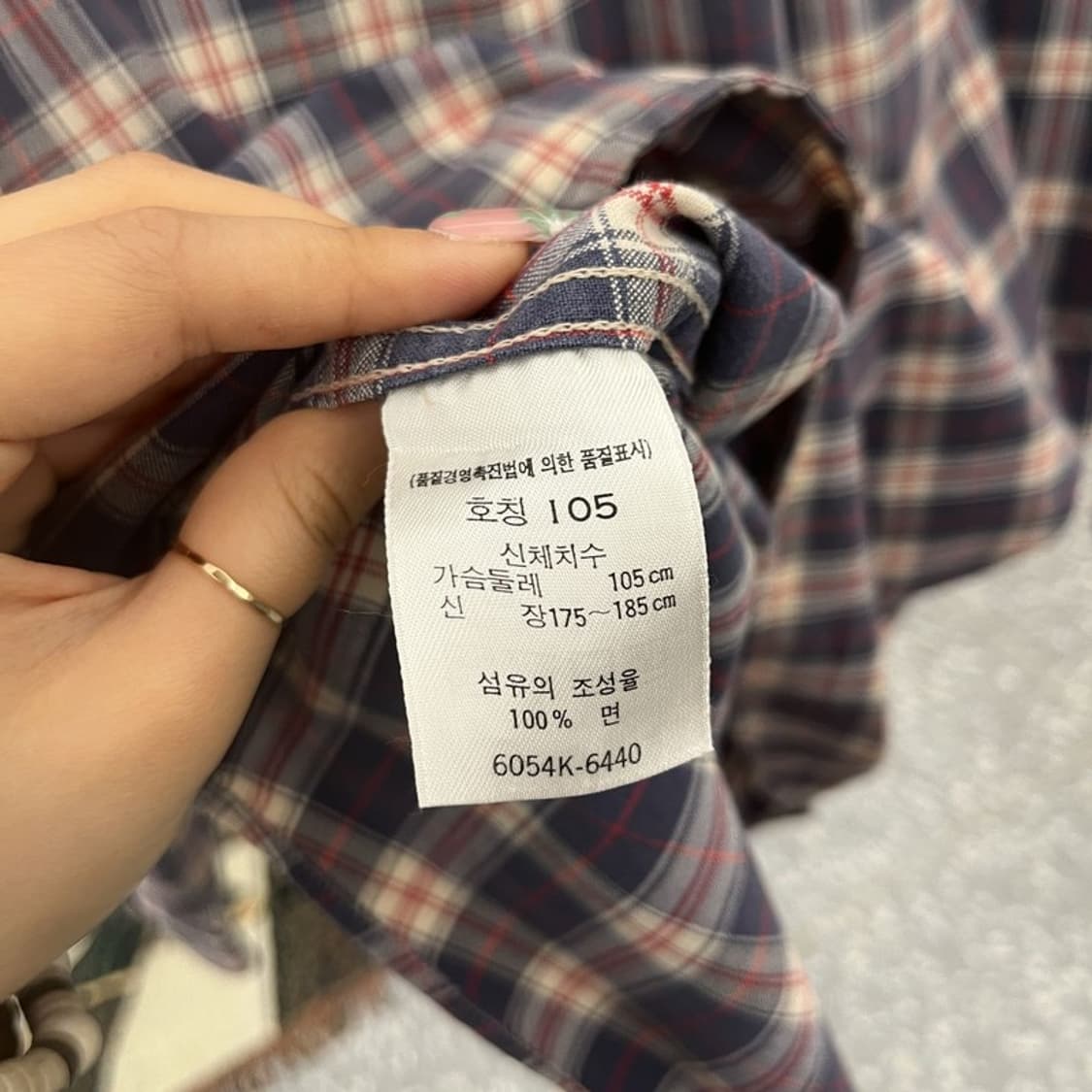 리바이스 컨트리 빈티지 캐주얼 타탄체크 셔츠 105 C11473 상품이미지6