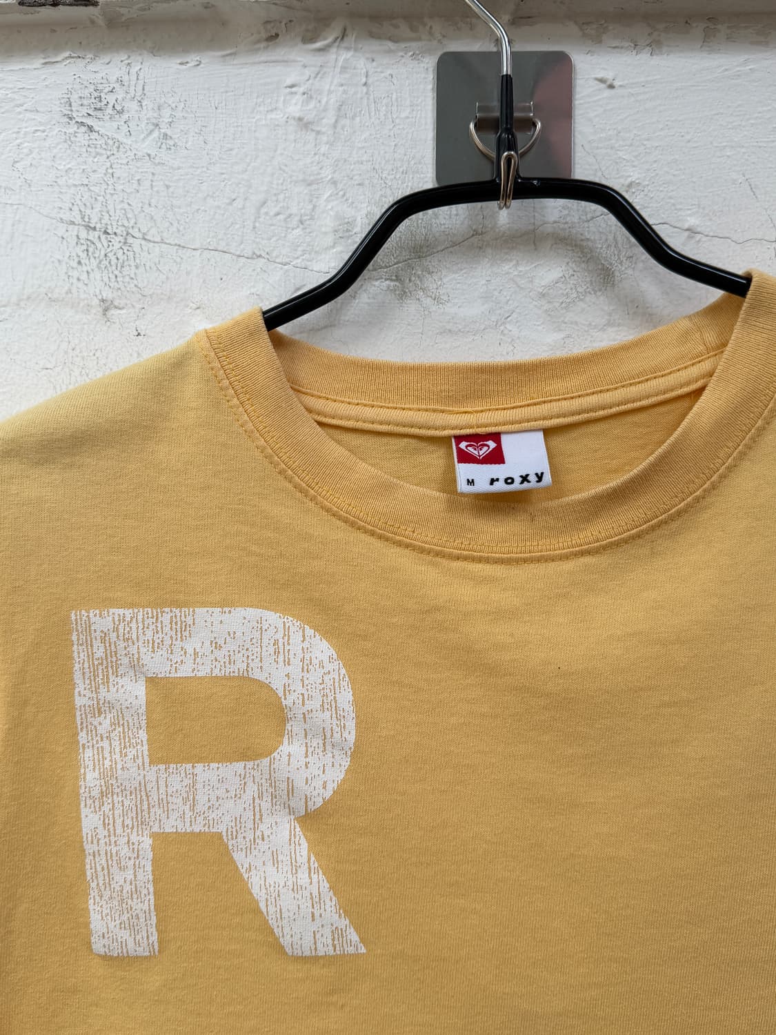 Roxy 록시 옐로우 컬러 크롭 반팔티 M 상품이미지2