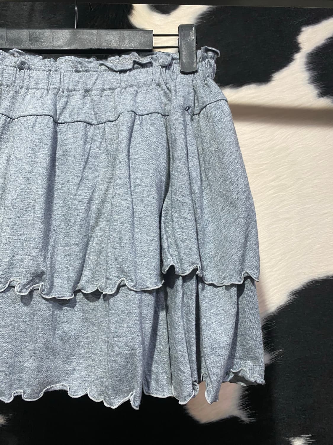 Japanese vtg 프릴 캉캉 코튼 미니스커트 상품이미지2