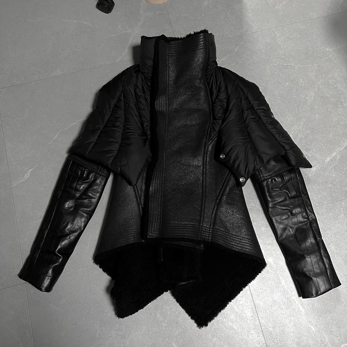 릭오웬스 나스카 시어링 하이넥 무스탕 40 상품이미지4