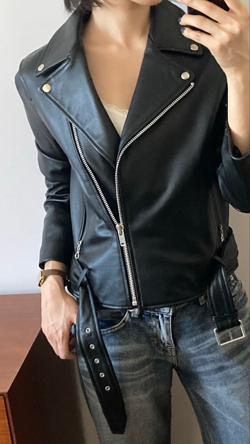 무신사 스탠다드 양가죽 자켓 상품이미지2