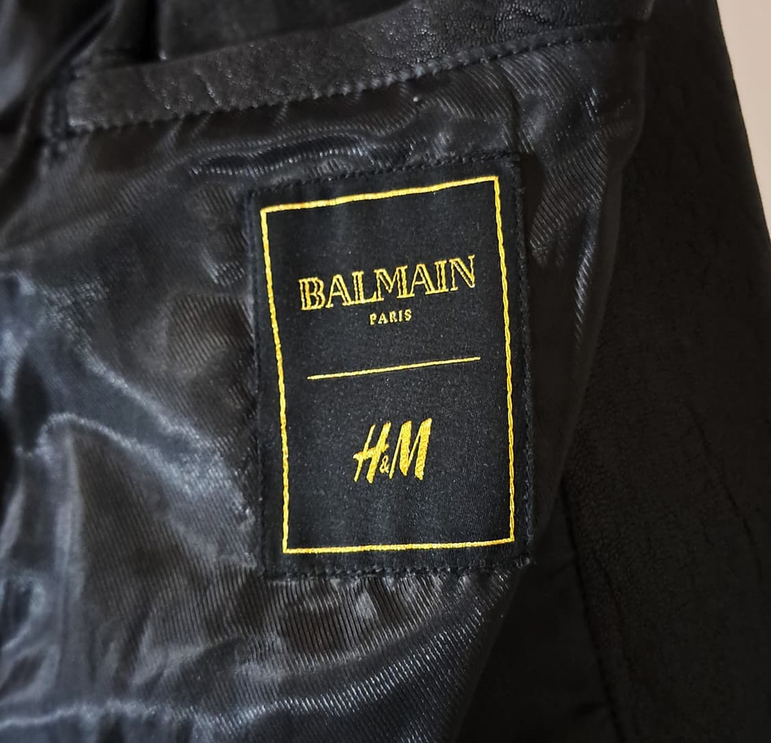 (택포) BALMAIN H&M 가죽자켓 42 B71 상품이미지7