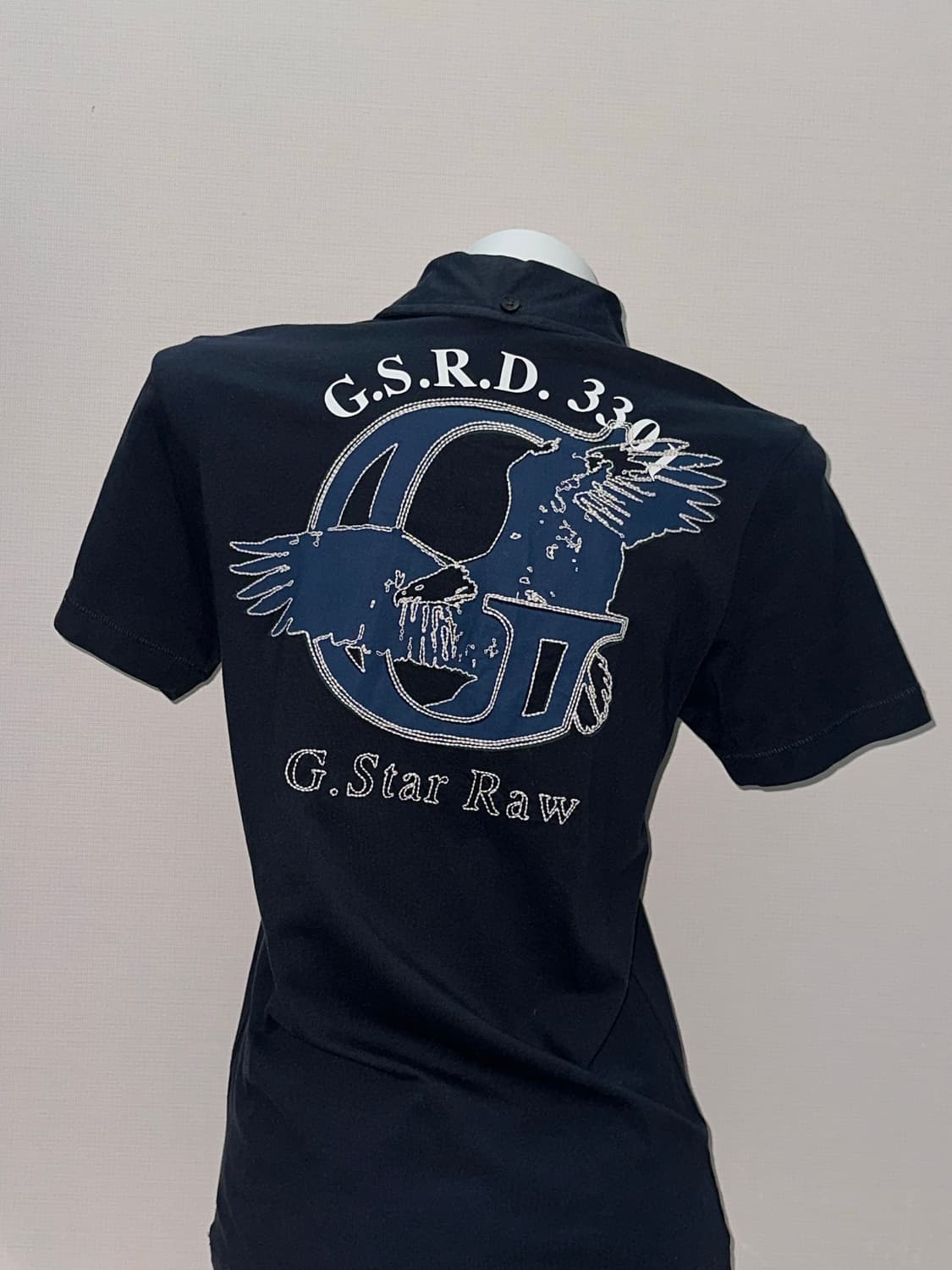 지스타 로우 3301 반팔 카라티 상품이미지1