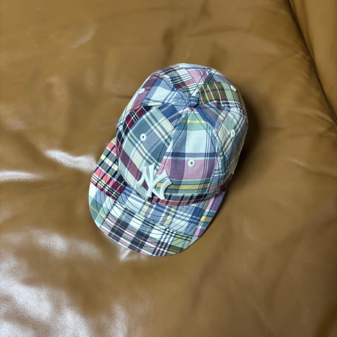 빔즈 빔스 뉴에라 9Fifty 6패널 볼캡 모자 마드라스 체크 상품이미지5