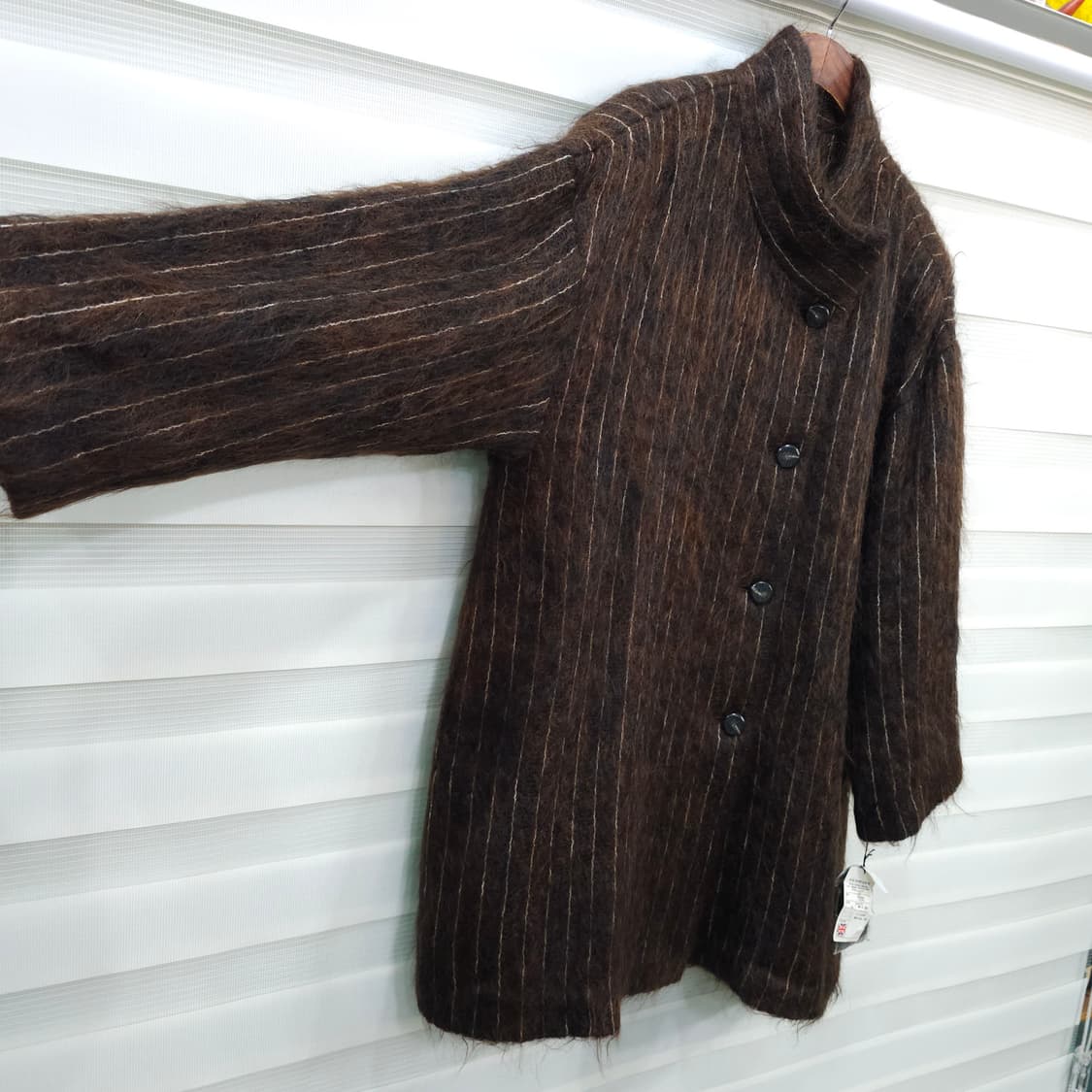 미사용품 JAPAN 빈티지 모헤어 코트- 우먼프리 상품이미지5