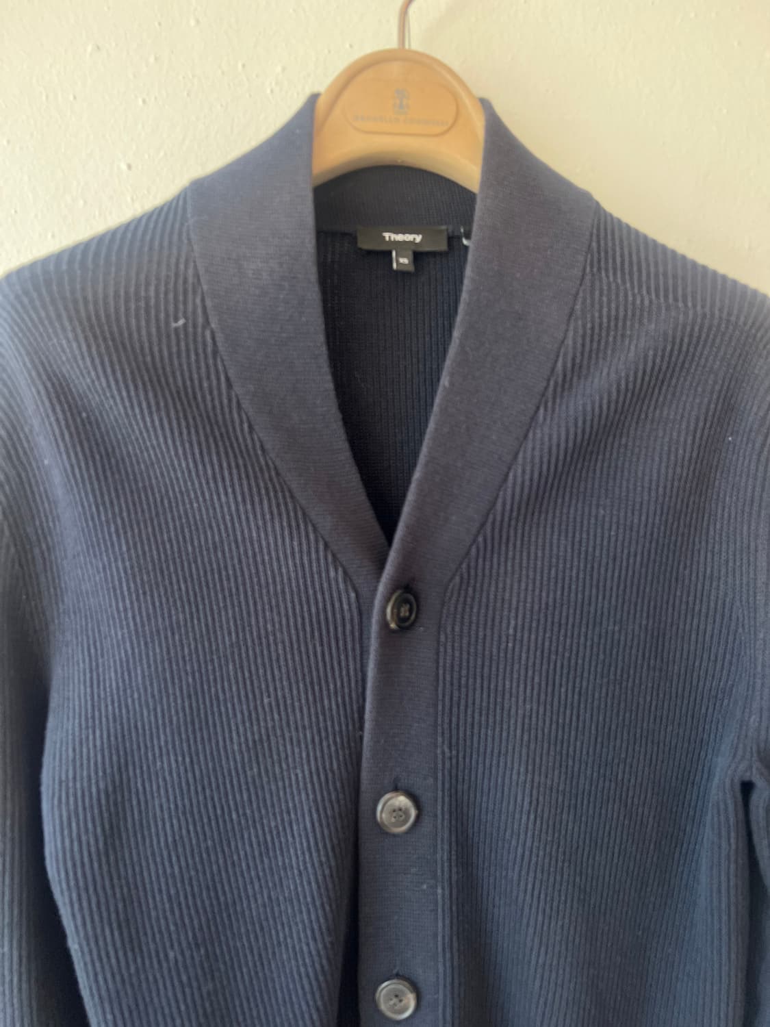 띠어리 네이비 숄카라가디건  상품이미지2