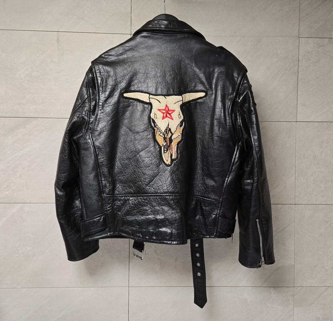 MR 바이커 소가죽 라이더 자켓 상품이미지2