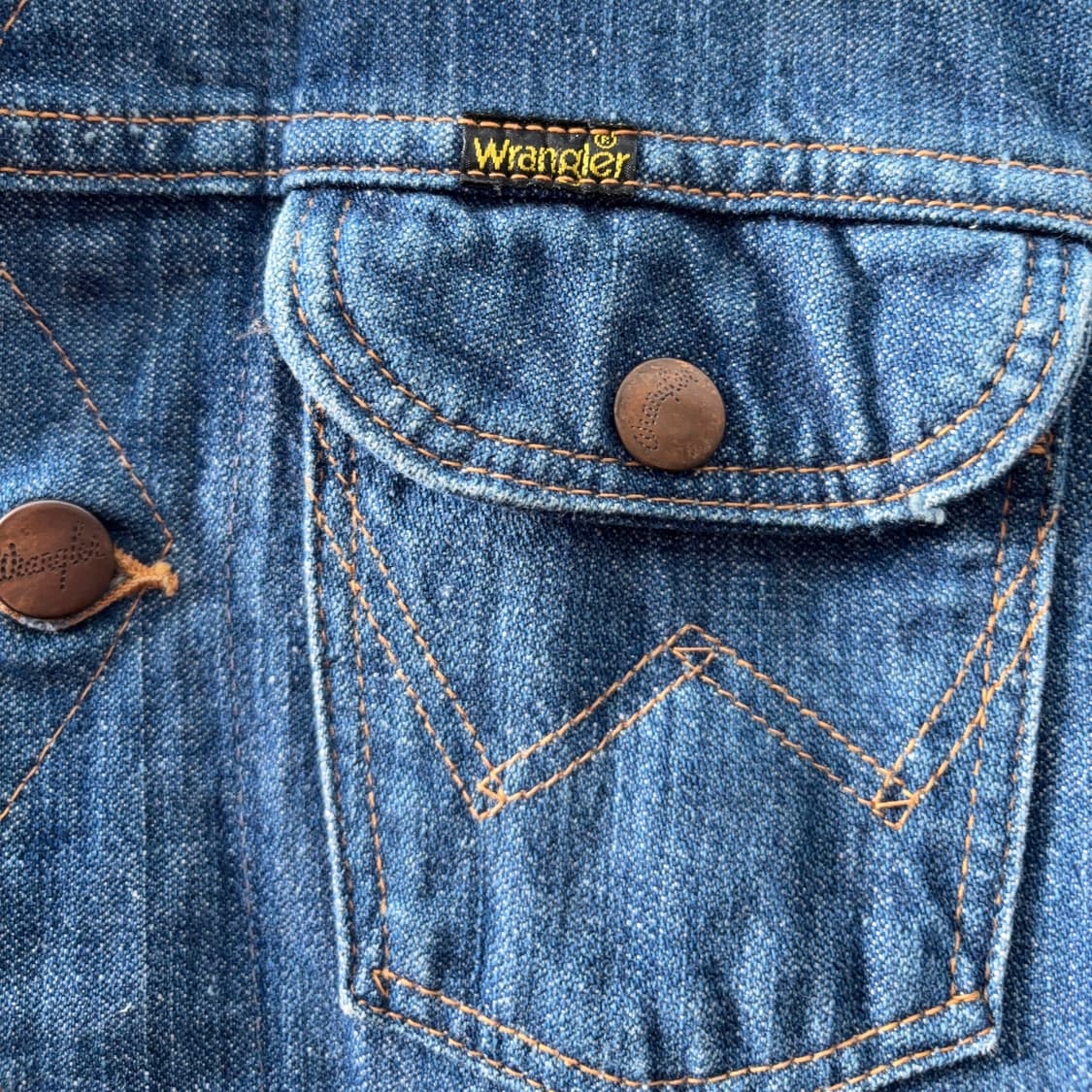 70s USA 랭글러 Wrangler 데님 트러커 자켓 상품이미지5